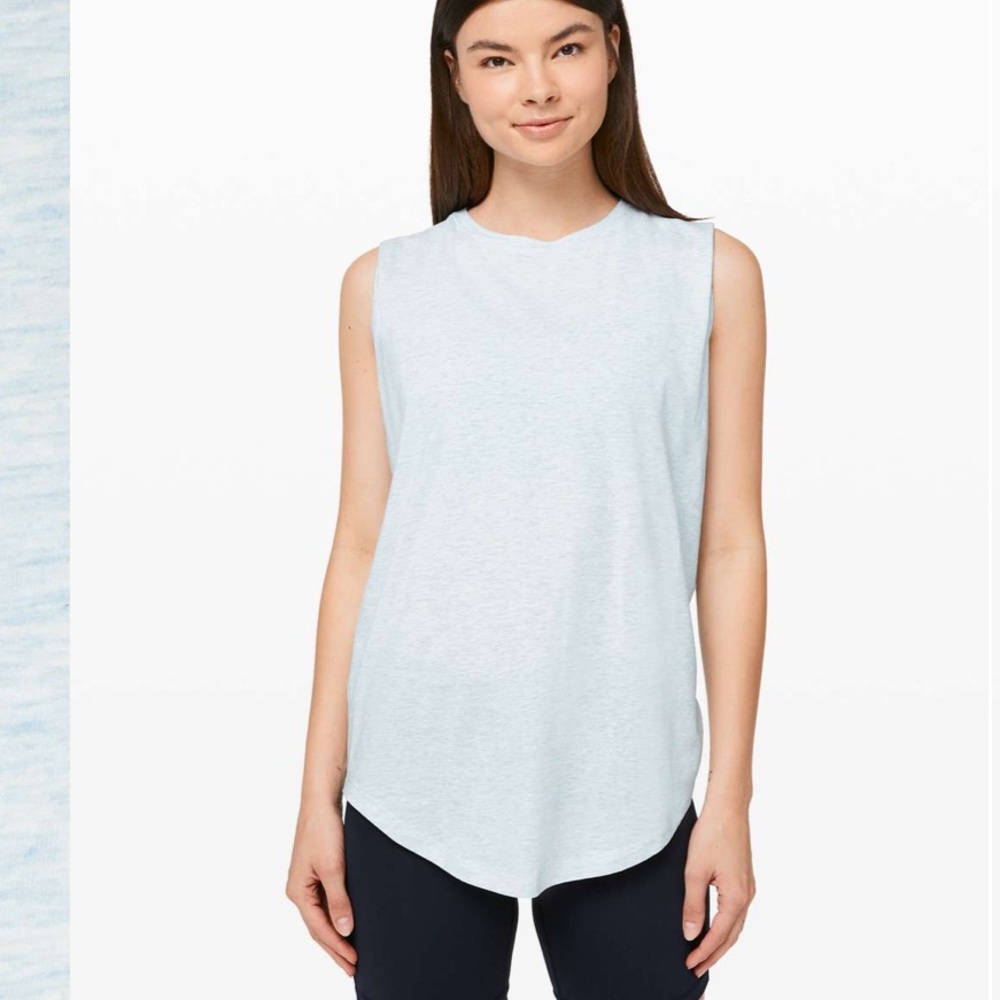 Lululemon Brunswick Muscle Tank in Heathered Breezy